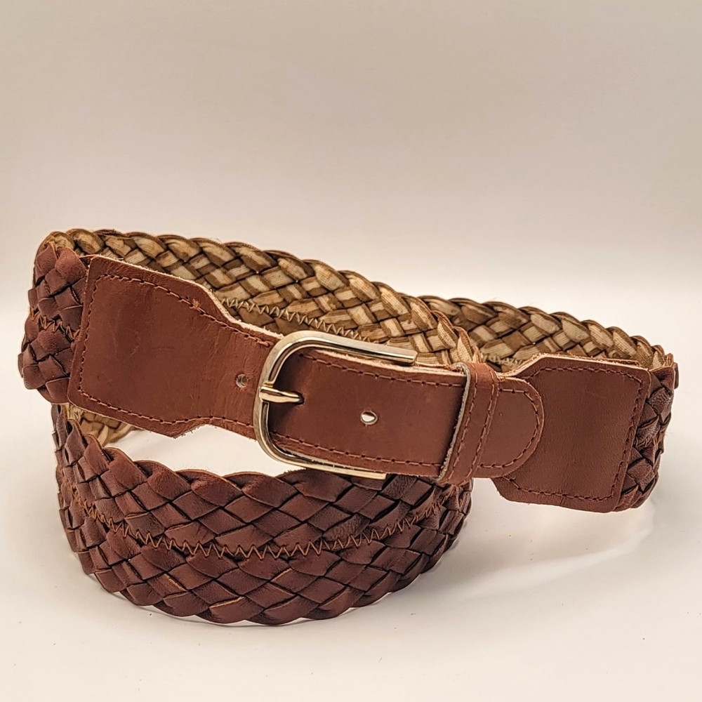 37.5" NWOT Braided Belt Brown Boho Chic Cottage Festival Spring Summer Accessory